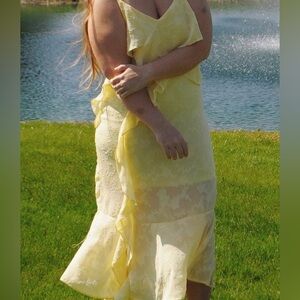 Yellow Lace Dress